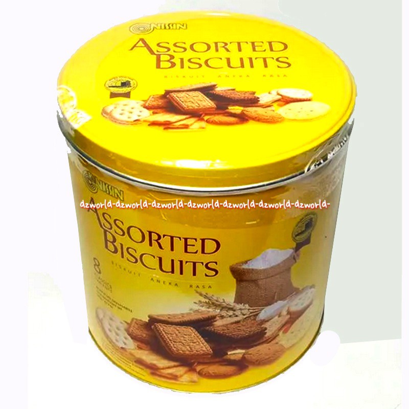 Nissin Assorted Biscuits Tin 650gr Nisin Aneka Biskuit Kaleng Kuning Nissin Assored Kemasan Kaleng