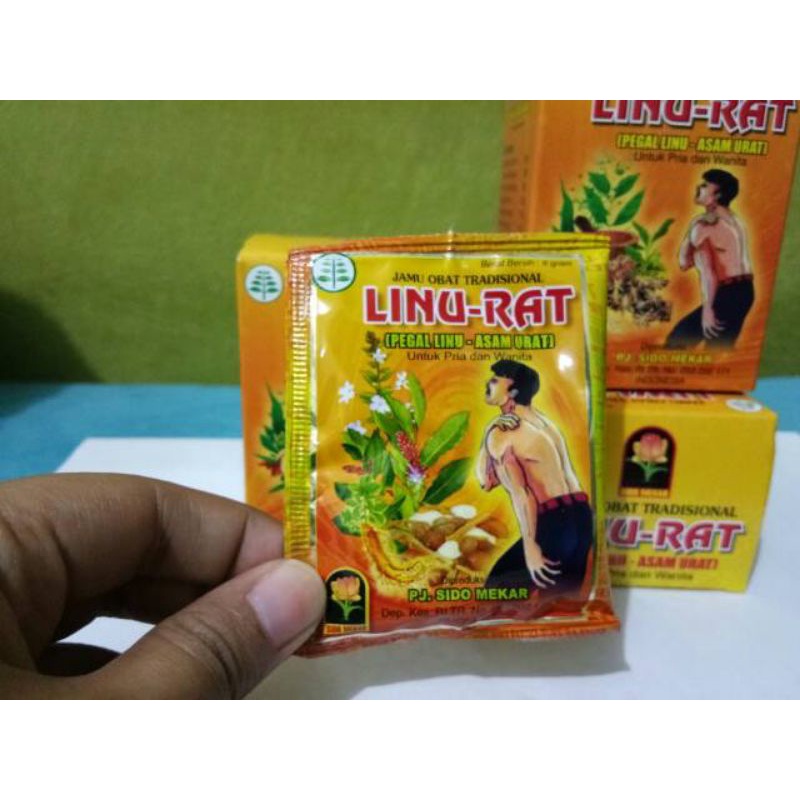 

Linu-Rat Untuk Pegal Linu -Asam urat ( isi 12 Sachet)