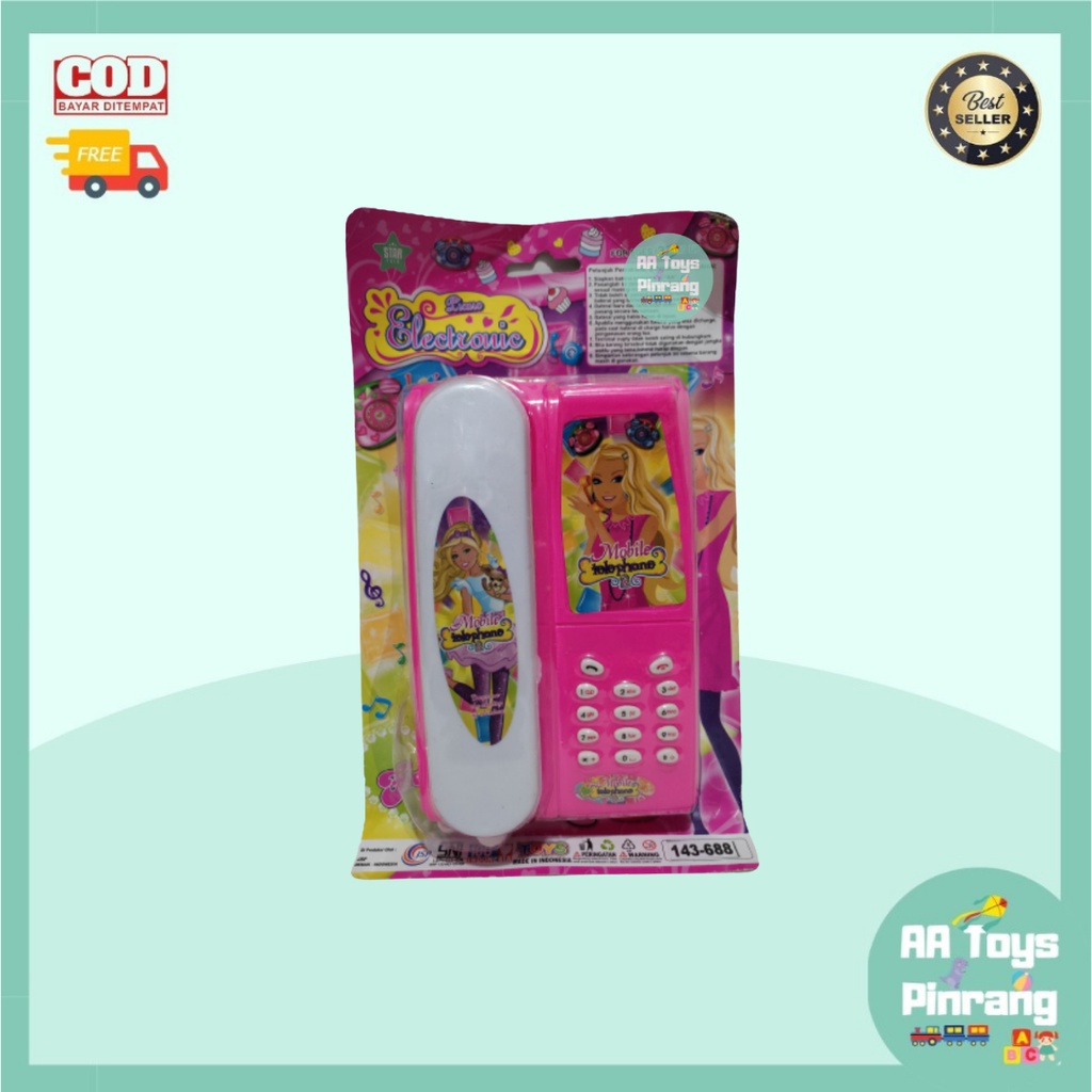 MAINAN ANAK TELEPON RUMAH MAINAN MUSIK HP