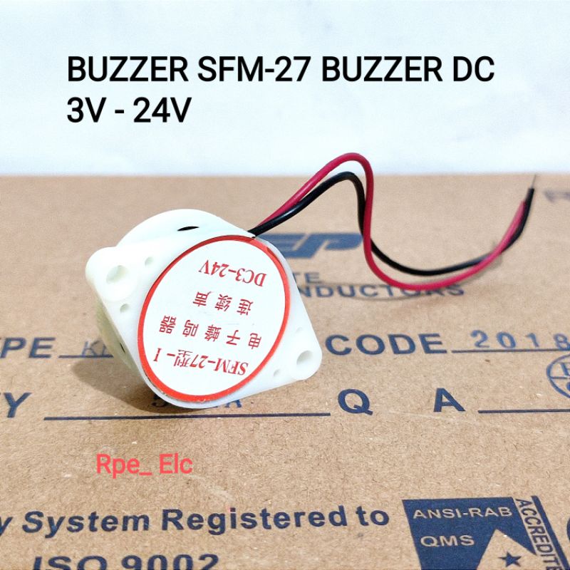 BUZZER SFM-27 BUZZER DC 3V - 24V