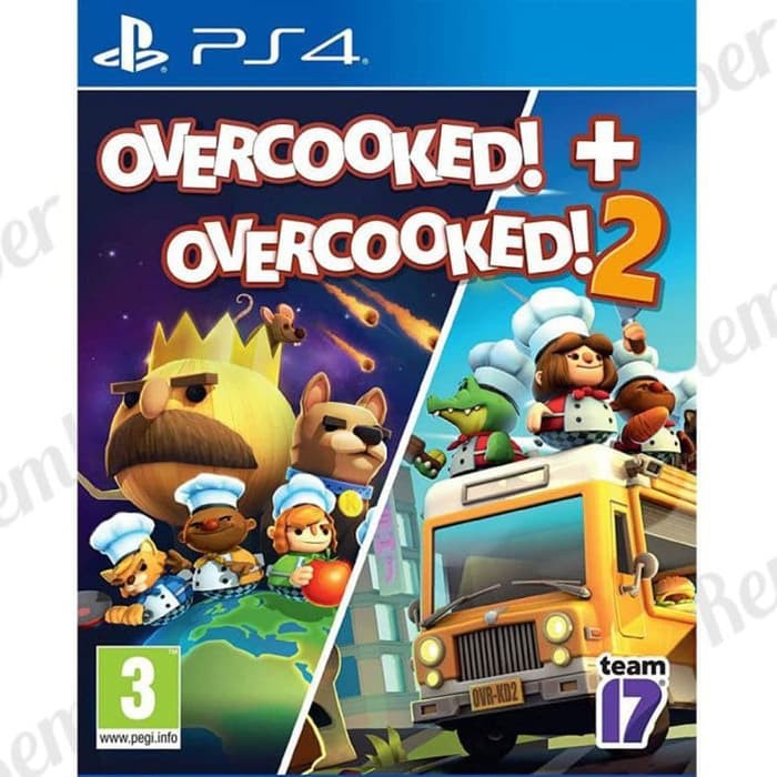 Overcooked and Overcooked 2 PS4 Kaset Game Playstation 4