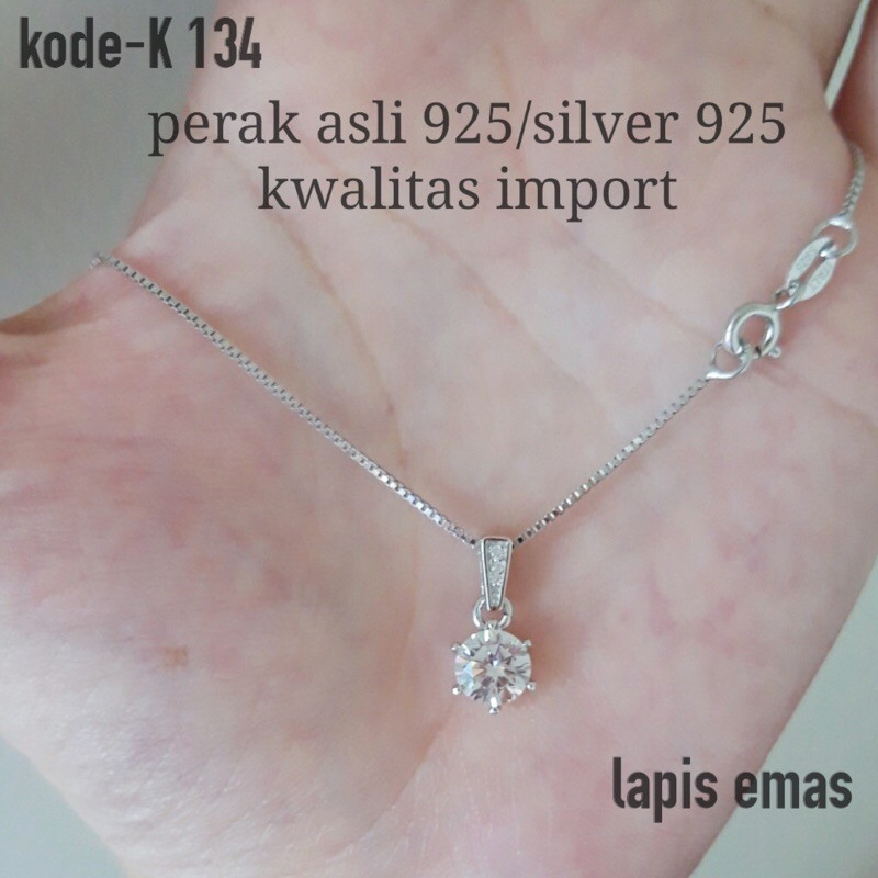 KALUNG LIONTIN MATA PERAK ASLI 925/KALUNG WANITA/KALUNG MURAH/KALUNG SILVER 925/KALUNG PERAK ASLI