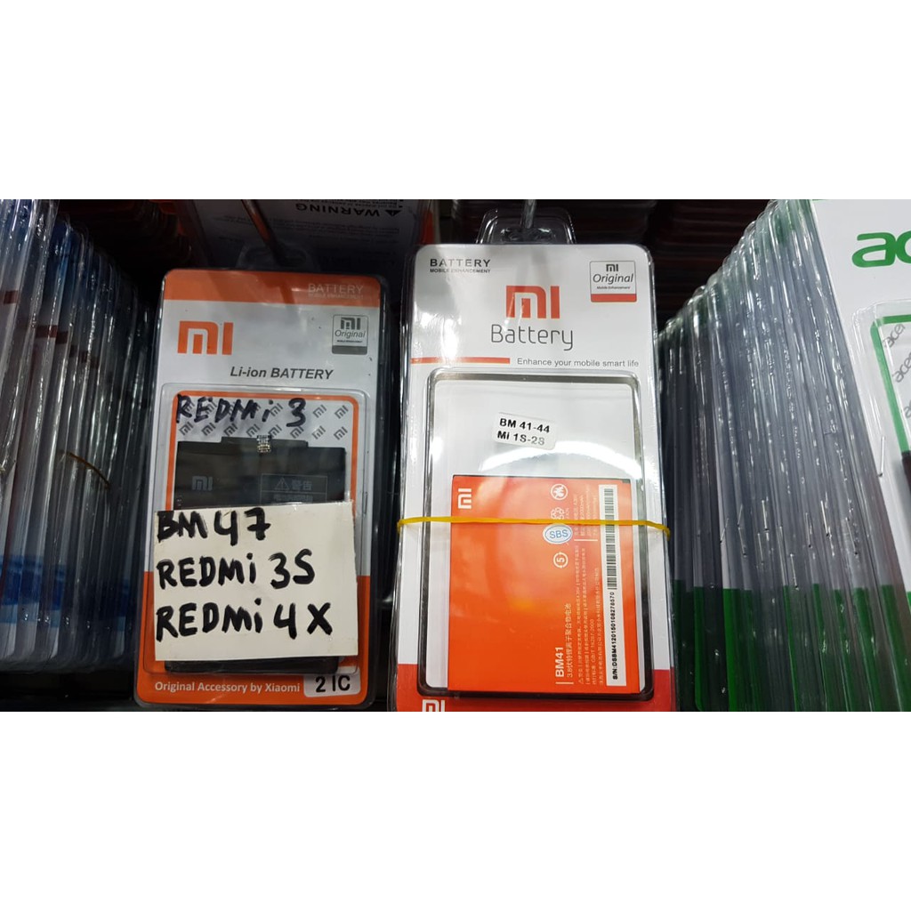 Batre Baterai Xiaomi Redmi 1 1s 2 2s BM41 BM44 BM-41 BM-44- BM40