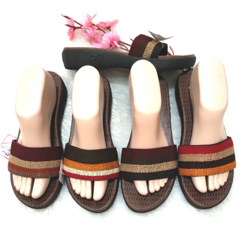 sandal wanital turki cantik sol love elegant 3cm ringan motif 4 warna. Felonie MRJ 01