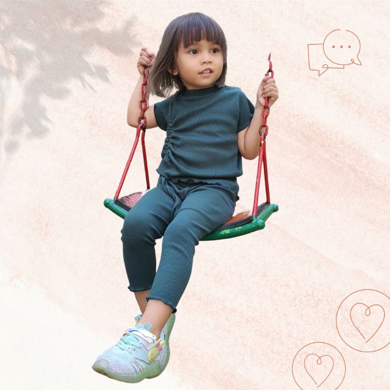 Setelan Anak Perempuan Ruby Knit by Laurakids 1-4 Tahun