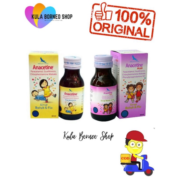 Anacetine Sirup | Plus | Obat Batuk & Flu Anak