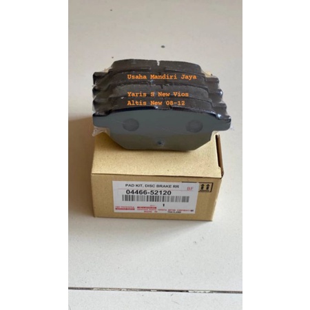 KAMPAS REM BELAKANG-BRAKE PAD REAR YARIS/NEW VIOS G 04466-52120 TH08