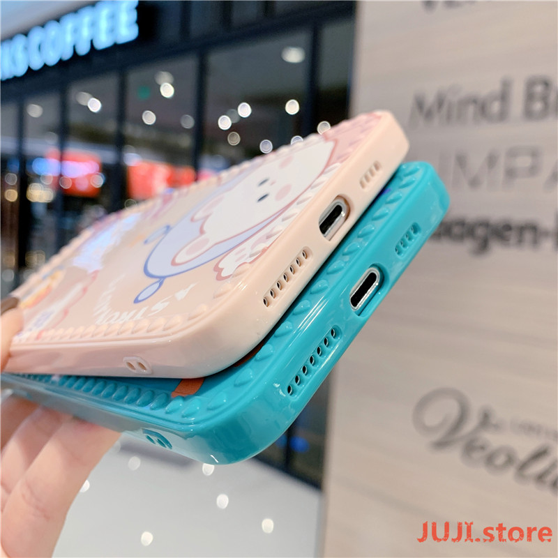 Lovely little girl Love Heart Camera Protection Candy Color Glossy Soft TPU Phone Case iPhone 12 11 Pro Max 7 8 Plus X XS MAX XR