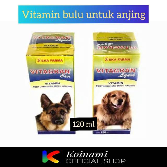 VITAGRAN 120ml / vitamin / obat / penumbuh bulu / pertumbuhan / anjing / dog / hewan / eka farma