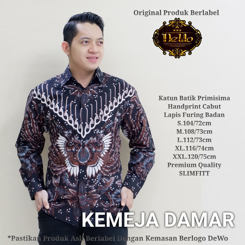 DAMAR DEWO BATIKSOLOAMANAH KEMEJA BAJU BATIK PRIA SOLO LENGAN PANJANG PENDEK LAPIS FURING ATASAN BATIK PREMIUM MODERN KATUN HALUS DEWARAJA ASMARALAYA RAGNALA DEWO ATMADEWA DEWANKA PARANG  GARUDHA GALA TOSKA RAGNALA BIRU RAGNALA HIJAU MAHADANA MANDALIKA