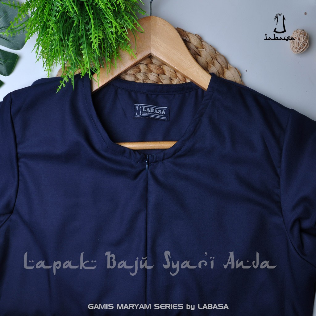 Gamis Toyobo Polos Basic Maryam Series - LABASA ORI | Bisa COD ya