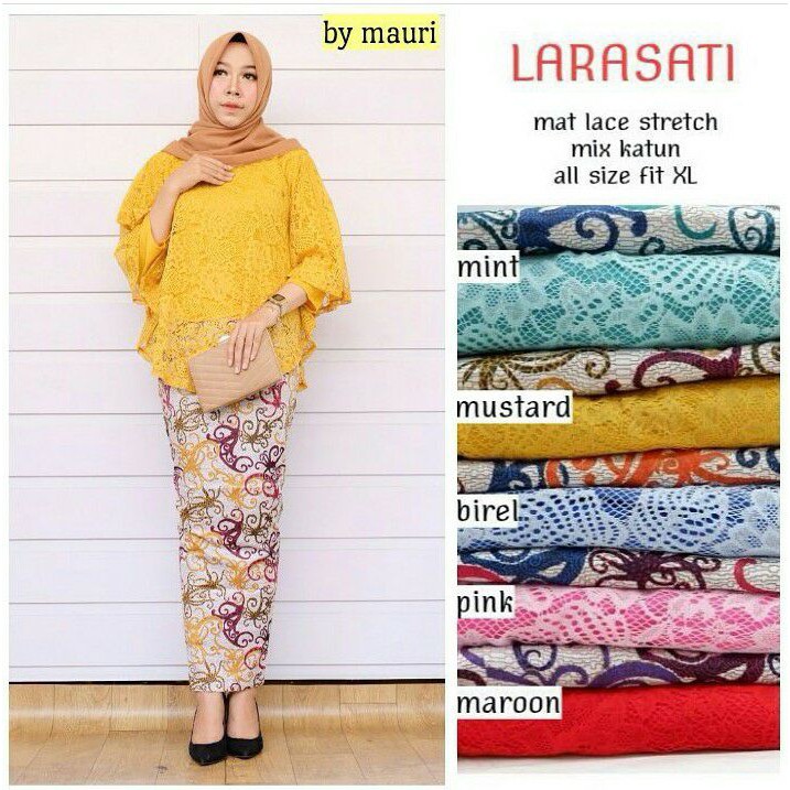 GROSIR BATIK LARASATI BROKAT SET