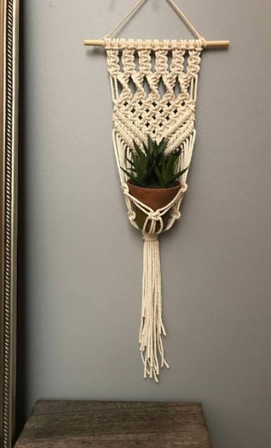 READY STOK) macrame pot gantung/ Macrame plant hanger (POT 046)