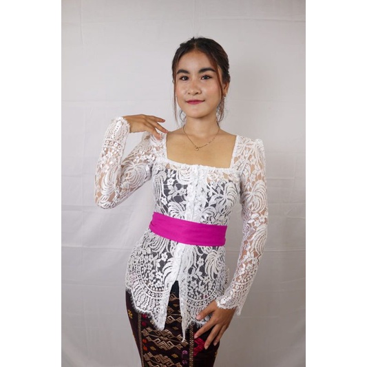 kebaya semifrance sabrina pipil metalik
