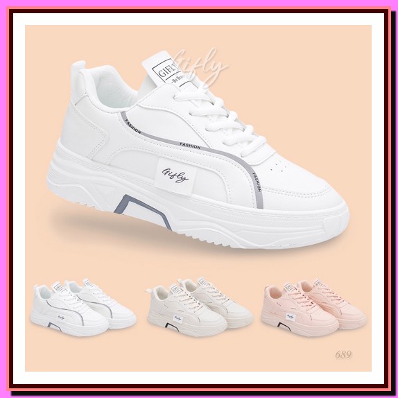 Gallerysepatu Sepatu Wedges Tali Wanita Kasual Nyaman Dipakai Sintetis Gifly Delian Sepatu Sneakers