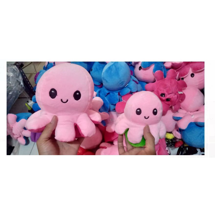 Boneka Gurita/Octopus/Cumi Cute/Ubur-Ubur Bolak Balik Lucuu Imut Kado