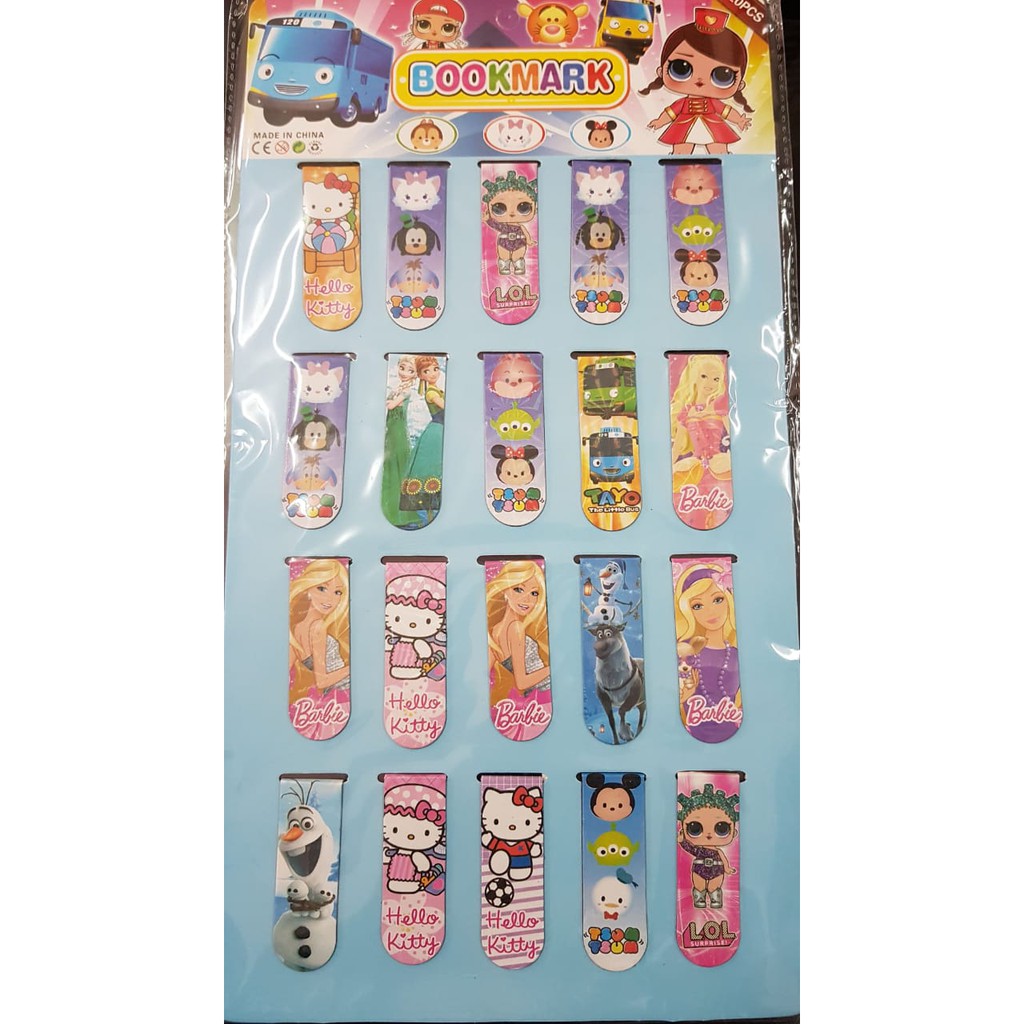 

Pembatas Buku Magnet - Bookmark Buku Magnet - Post It Magnet - 5 PCS