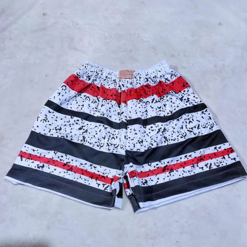 Celana pendek pria boxer surfing santai harian tidur motif pantai