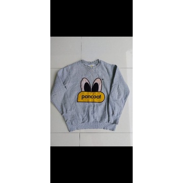 crewneck pancoat eyes greey original