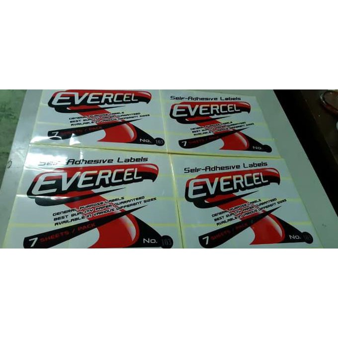 

Discount Stiker Label Evercel 34Mmx62Mm Isi 7Lembar Diminati Banget