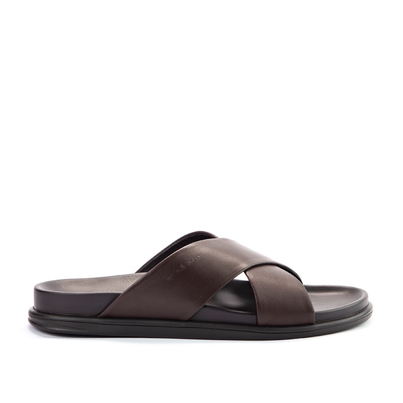 Sandal Casual Pria Andrew Shoes Fido Coffee