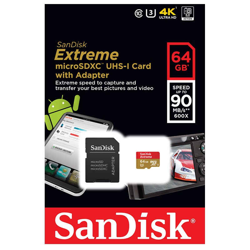 Tarjeta micro SD 32GB Extreme PRO para 4k en GOPRO