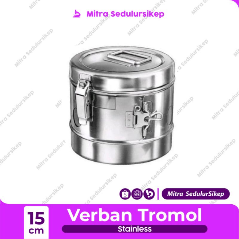 Tromol 15 cm l Verban Tromol l Dressing Drum l Tromol Kasa