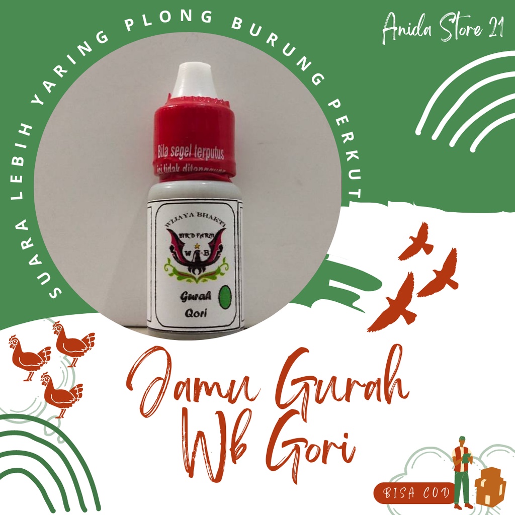 Jamu Gurah Wb Gori Isi 15ml Suara Lebih Yaring Plong Burung Perkutut