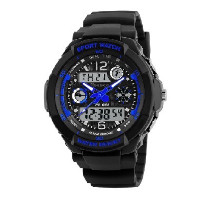 JAM TANGAN PRIA DIGITAL ANALOG SESCO 1060 ANTI AIR 50M / JAM TANGAN BAGUS