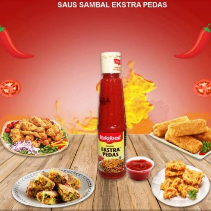 

saos indofood extra pedas 135ml