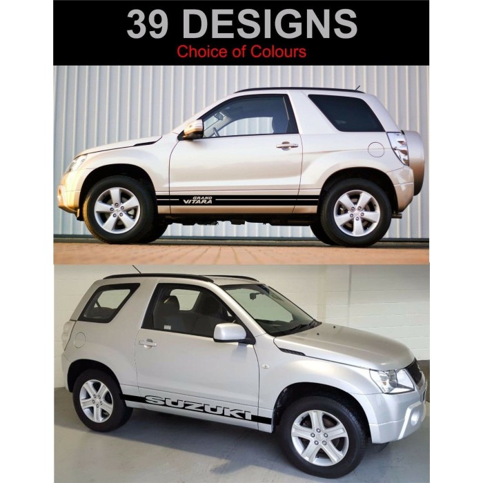 sticker grand vitara stiker grand vitara stripe mobil suzuki vitara Keren