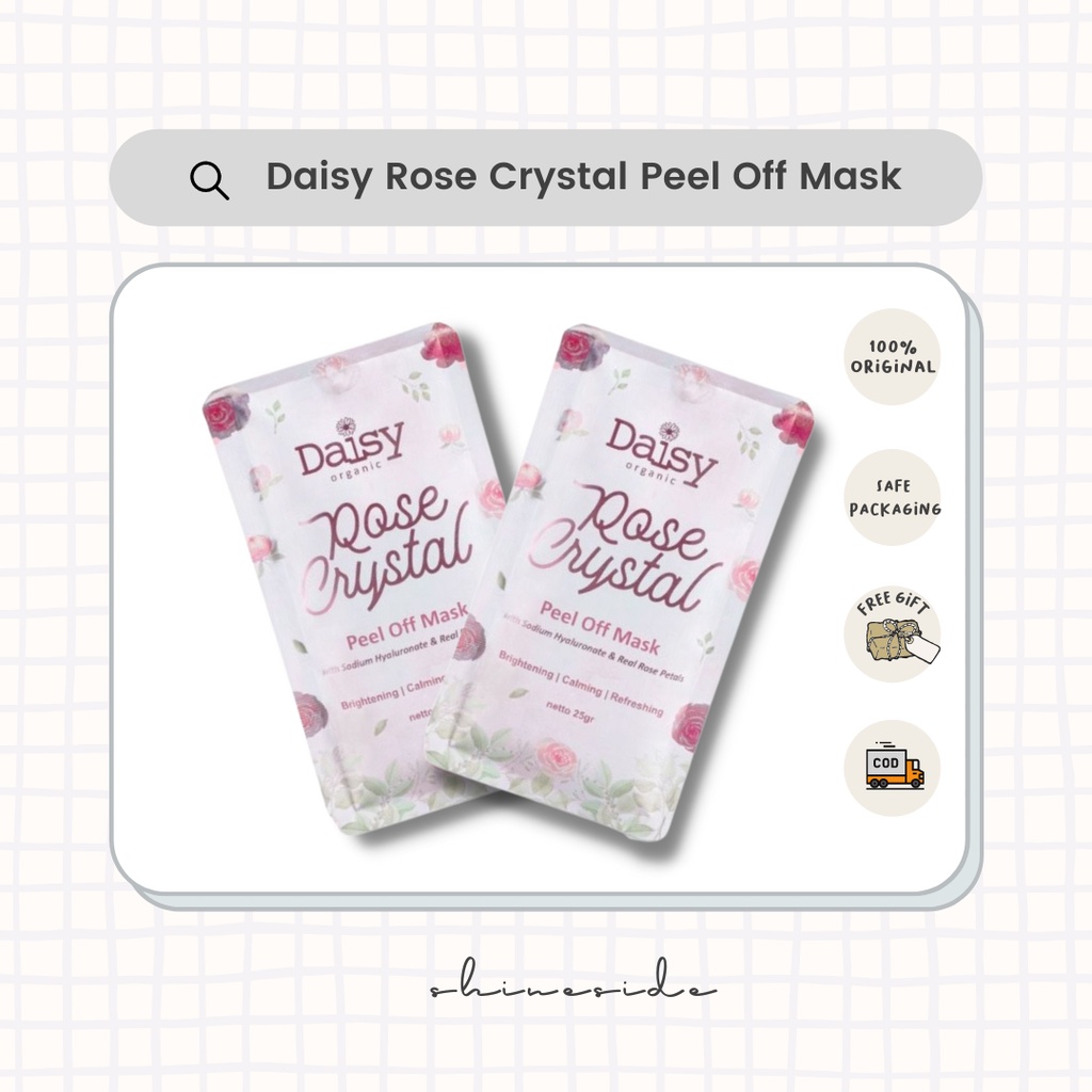 [READY] DAISY ROSE CRYSTAL PEEL OFF MASK BY DAISY PEELOFF FACE MASK BPOM MASKER