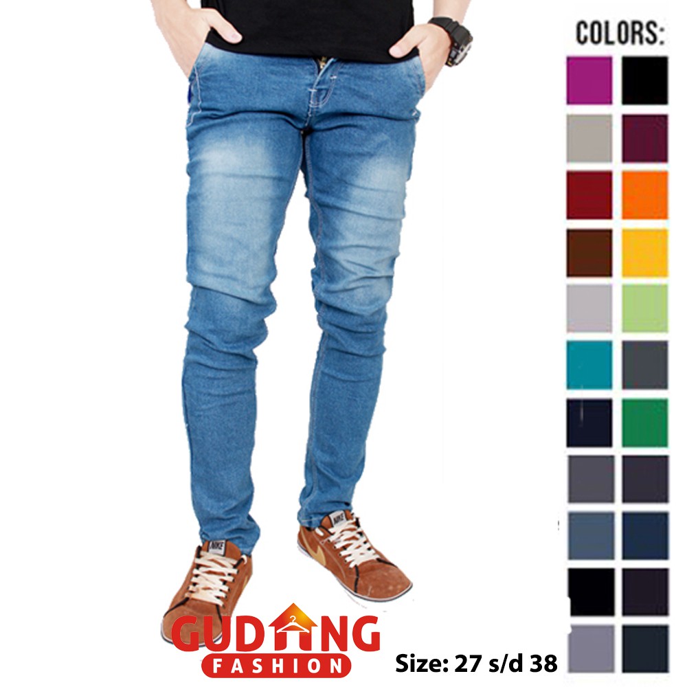 Celana Jeans Panjang Pria / Men Denim Pants Long Casual - Banyak Pilihan Warna CLN (COMB)