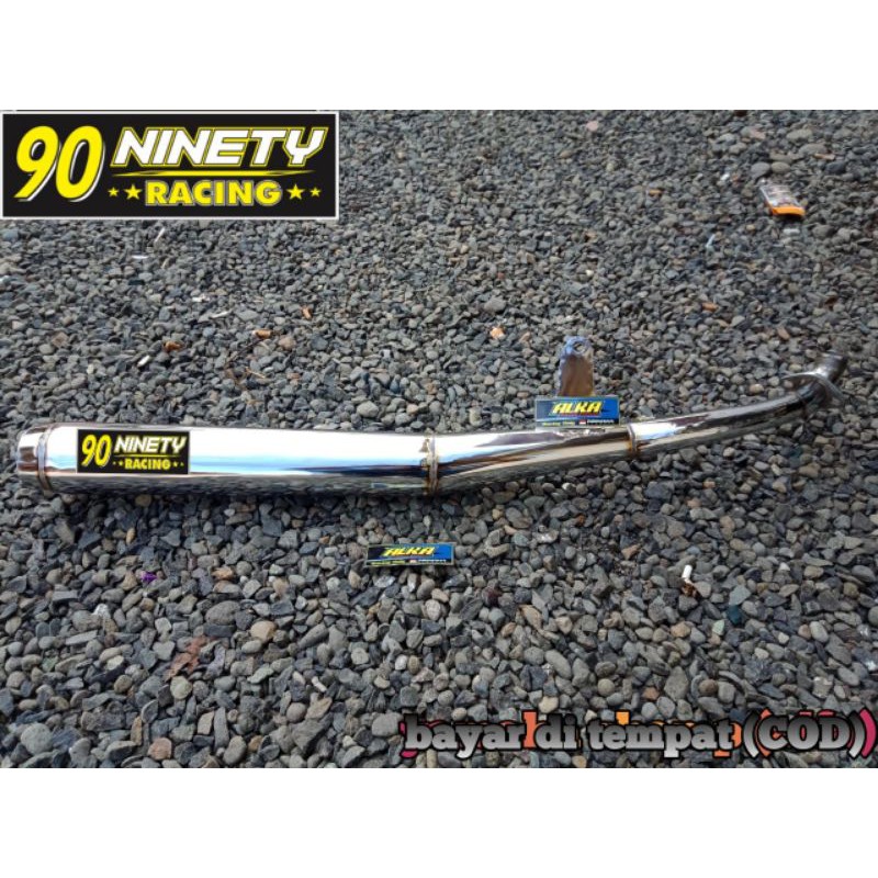 Knalpot Alfa Standar Racing Bambu Crom