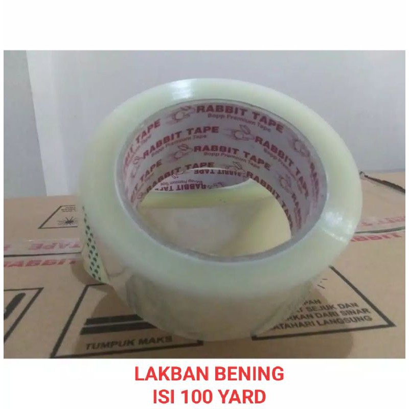 Lakban bening 2Inch panjang 100yard