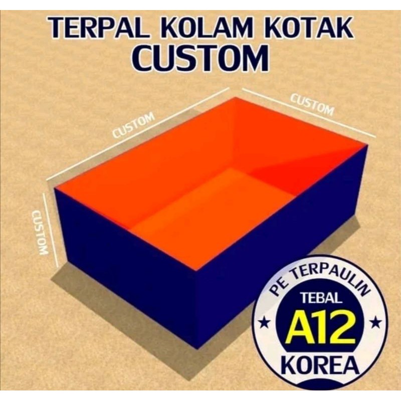Kolam Terpal a12 P: 200x100x100 cm