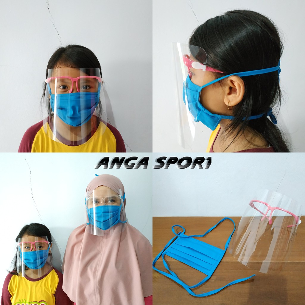 FACE SHIELD NAGITA / FACE SHEILD KACAMATA / PELINDUNG WAJAH KACAMATA READY STOK IMPORT