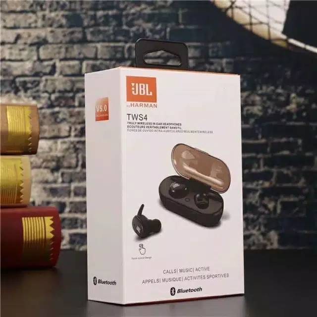 Headset Bluetooth J Tws 4 Handsfree Tws 4 J Earphone Wireless TWS4