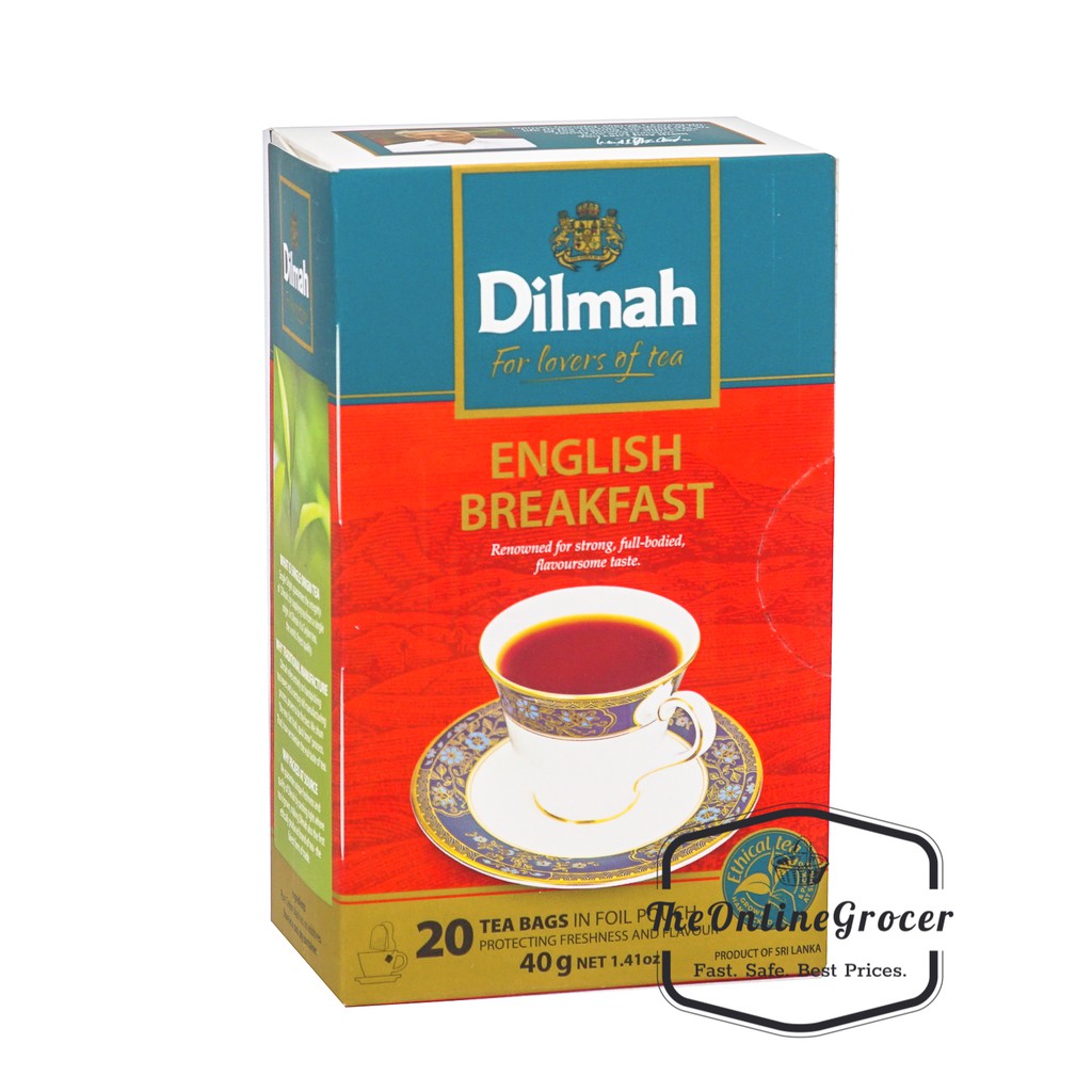 Dilmah English Breakfast Tea 20s - Teh Celup No Envelope