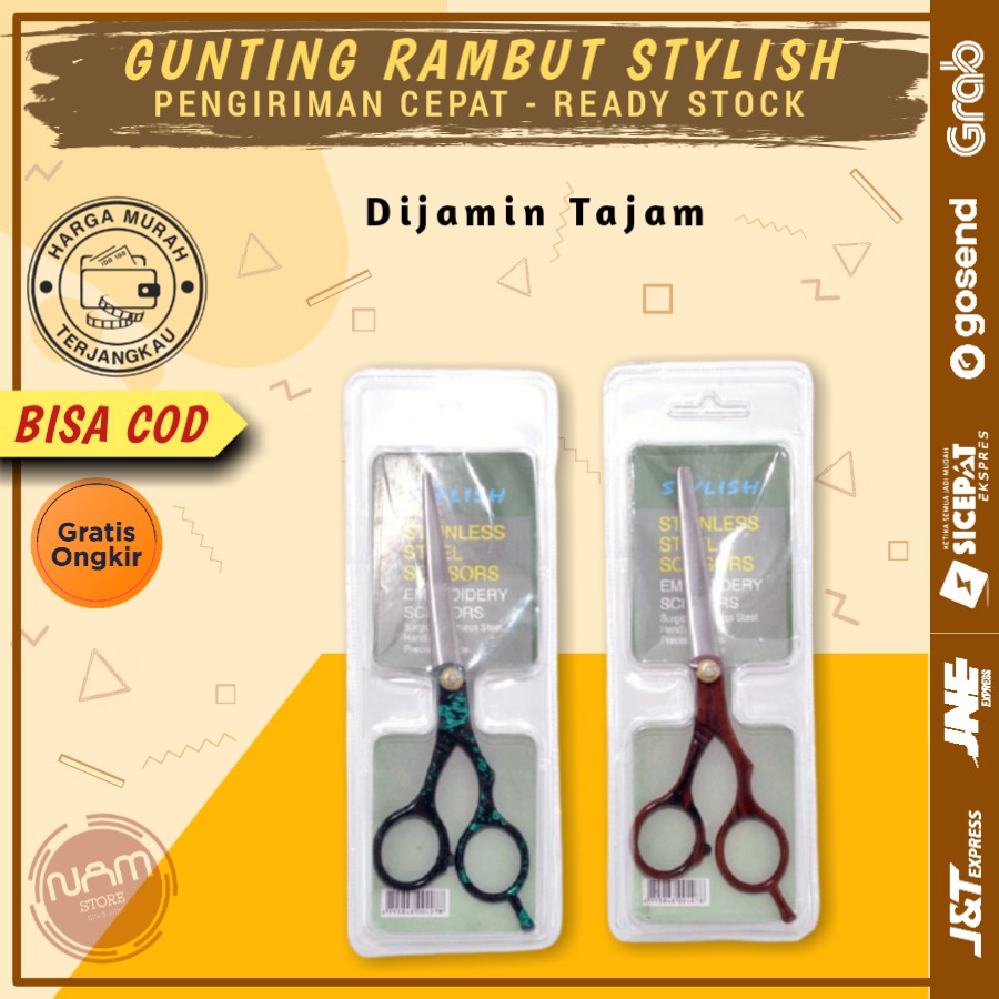 GUNTING RAMBUT PROFESIONAL STAINLESS GUNTING PERLENGKAPAN PERALATAN SALON ALAT BARBER SALON SASAK