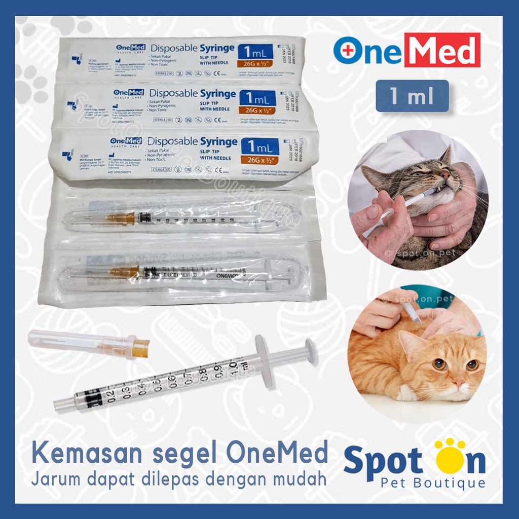 Spuit Susu / Obat Kucing Anjing Kelinci 1 ml 3 ml 5 ml | Pipet Sepetan Alat Bantu Minum Obat Vitamin Susu Suntikan