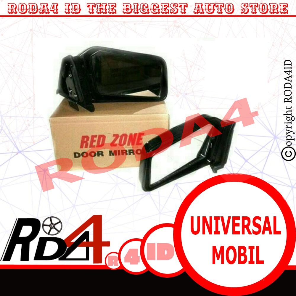 Spion Mobil Red Zone Universal Hitam