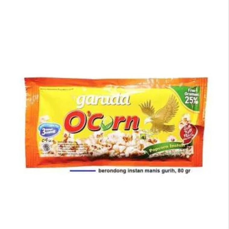Garuda Leo O'Corn 80g Rasa Manis Gurih Pop Corn