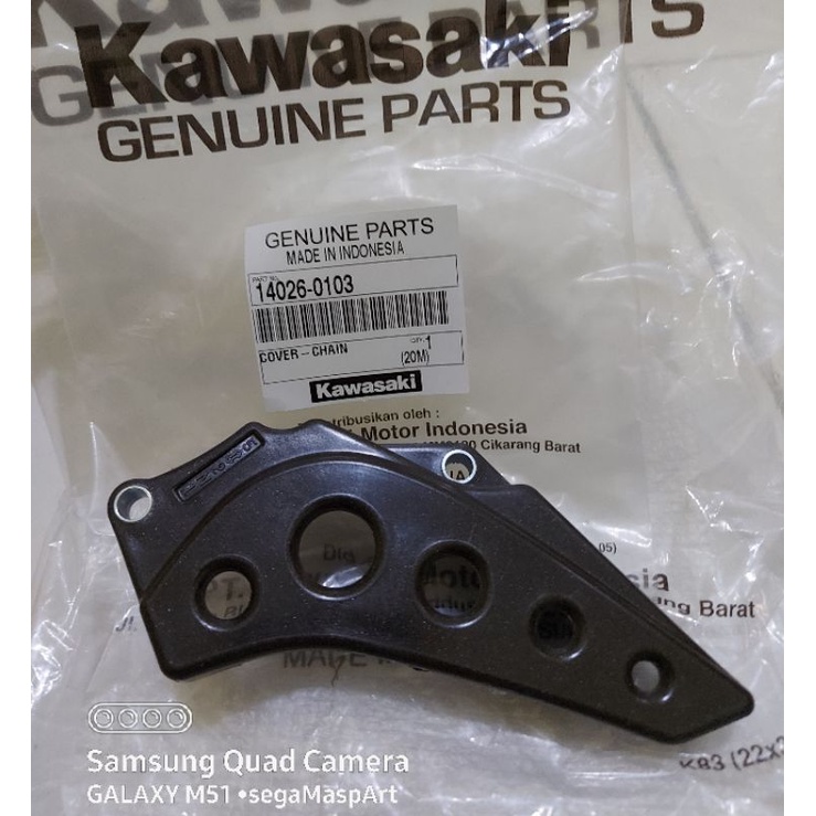 Cover chain tutup gear gir depan Kawasaki KLX 150 Dtracker original