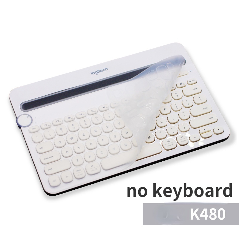 Film Pelindung Keyboard Wireless Bluetooth Logitech K380 K480 Bahan Silikon Transparan