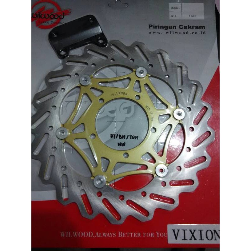 (100% Original) cakram piringan piring rem depan lebar variasi sport vixion