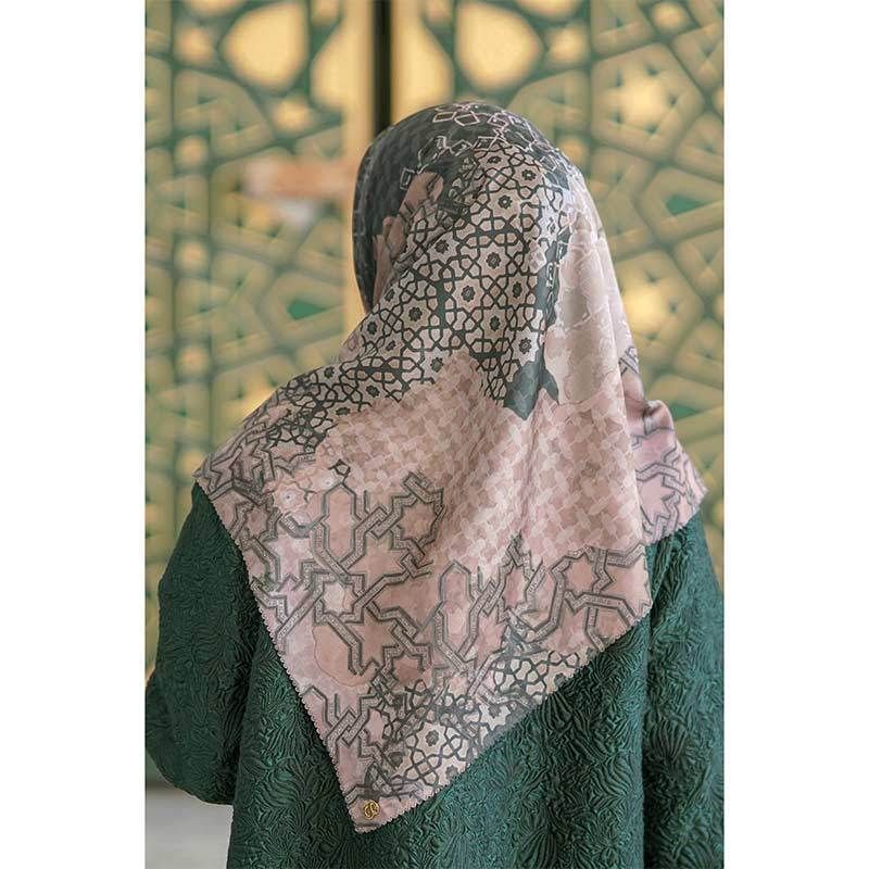 Buttonscarves Haramain Square Voal Emerald