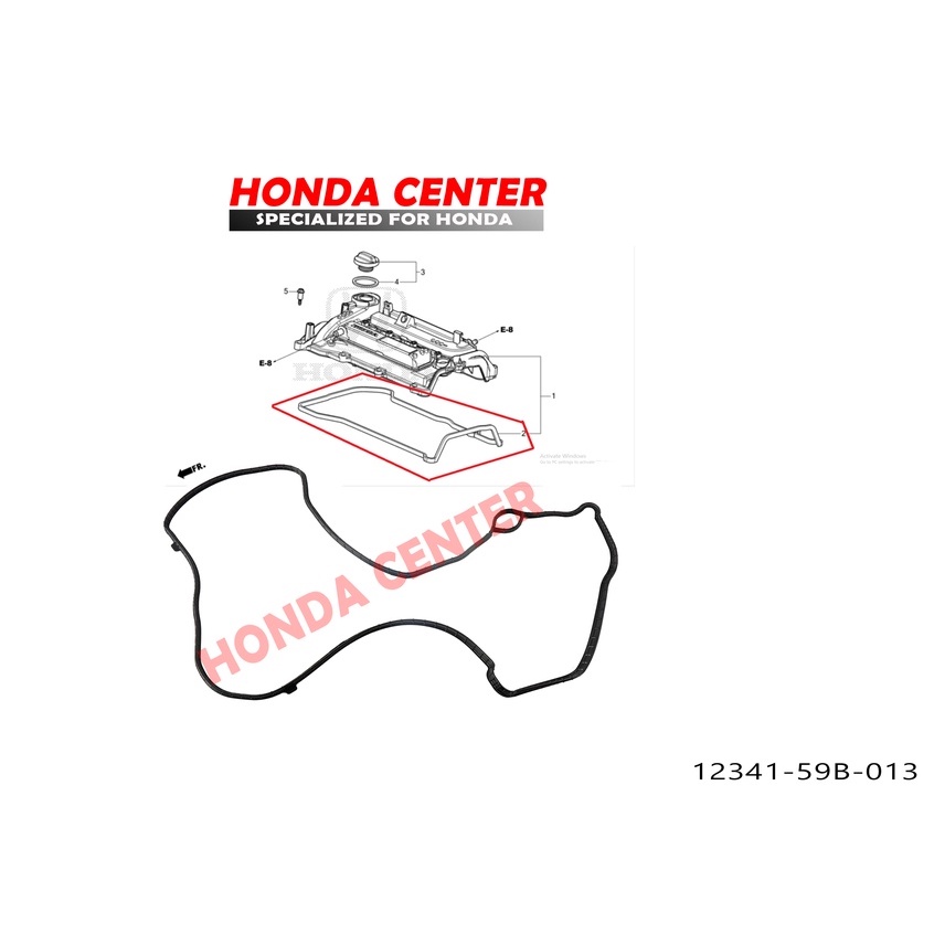 Packing paking perpak karet tutup cover klep cylinder head civic crv hrv turbo 2016 2017 2018 2019 2020 2021 2022