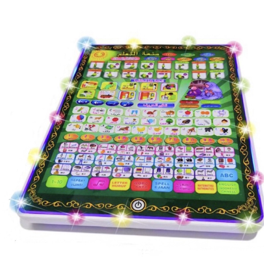 Mainan Playpad Anak Muslim iPad Al Quran 4 Bahasa Play Pad 4 in 1