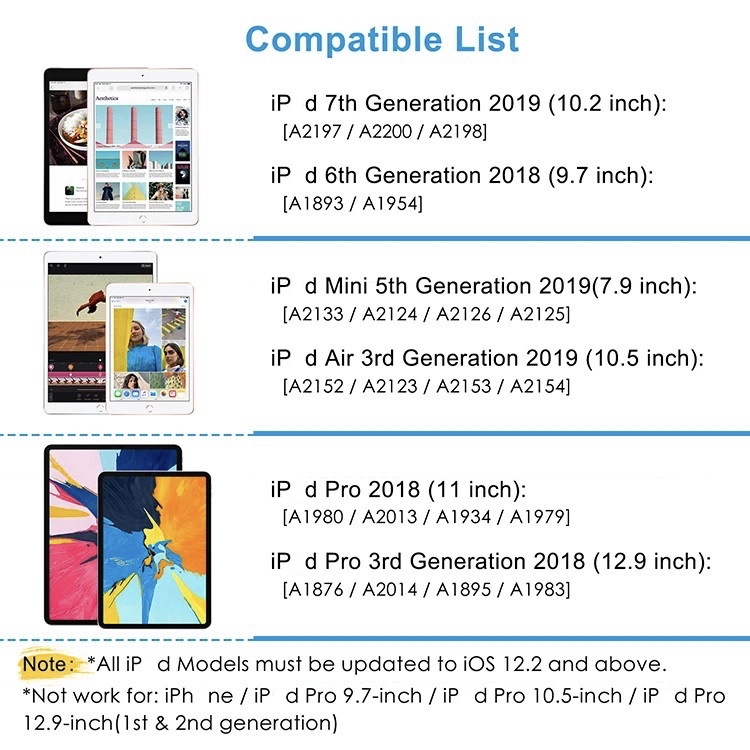 i706 - Active Capacitive Stylus Pen with Palm Rejection for iPd